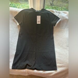 Zara Black Ribbed Knit Top